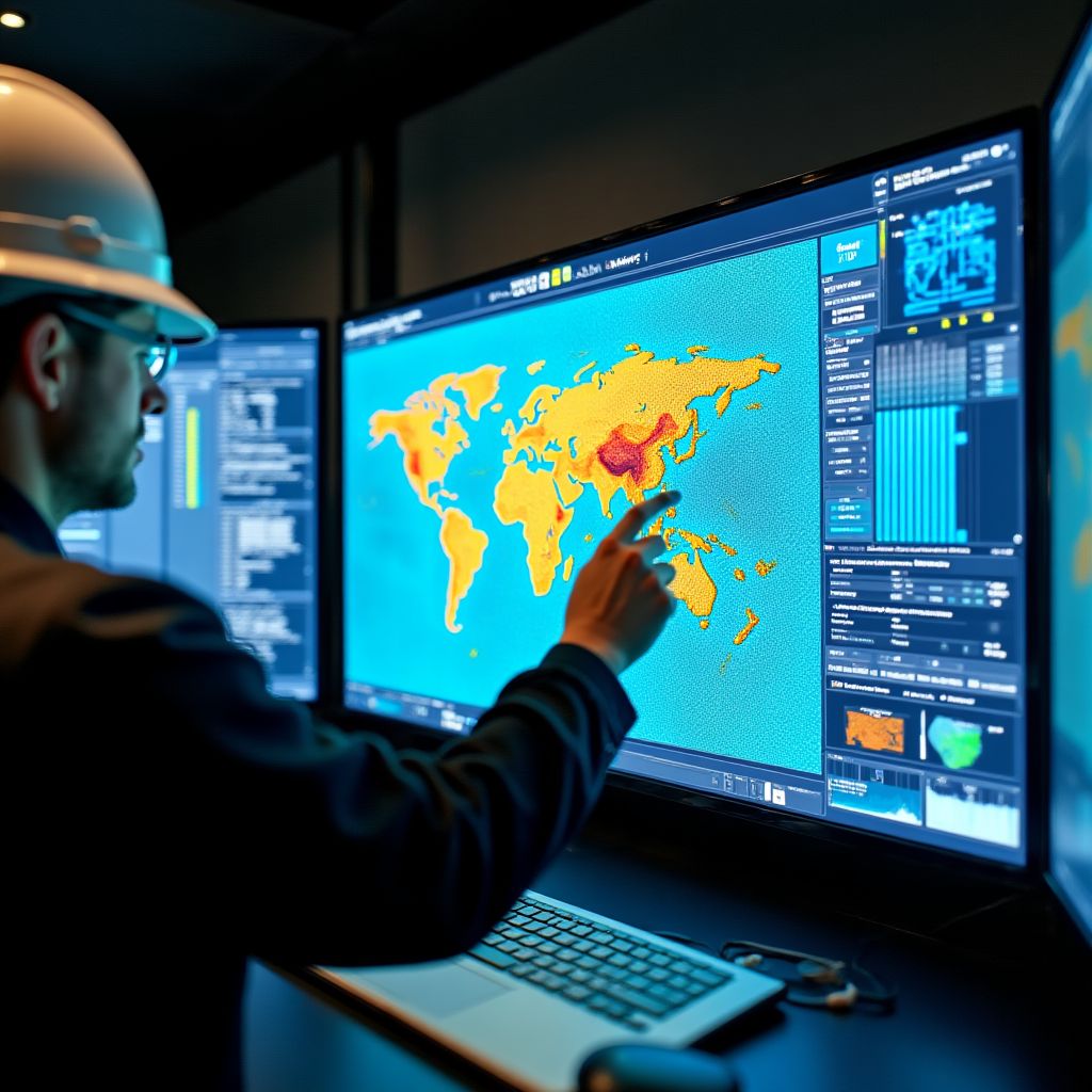 Equipo técnico analizando datos sísmicos