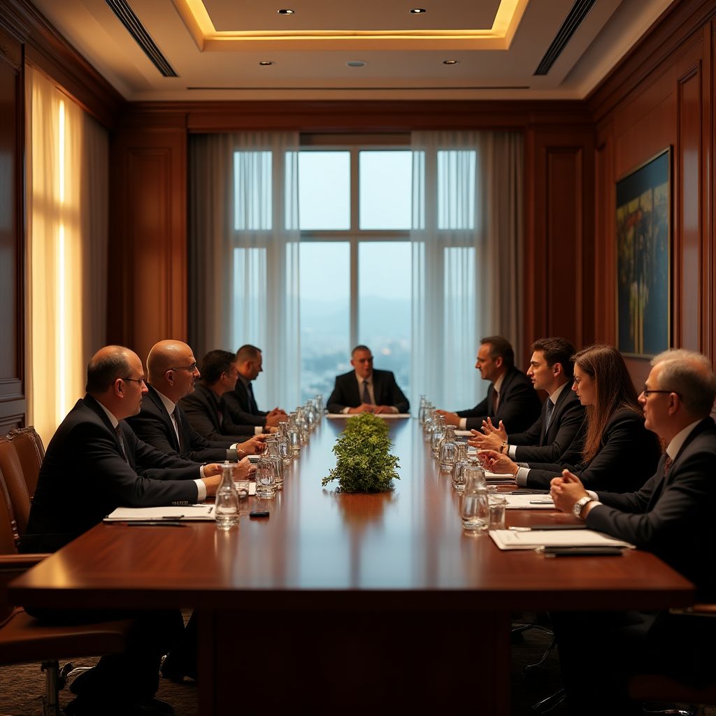 Reunión con inversores internacionales