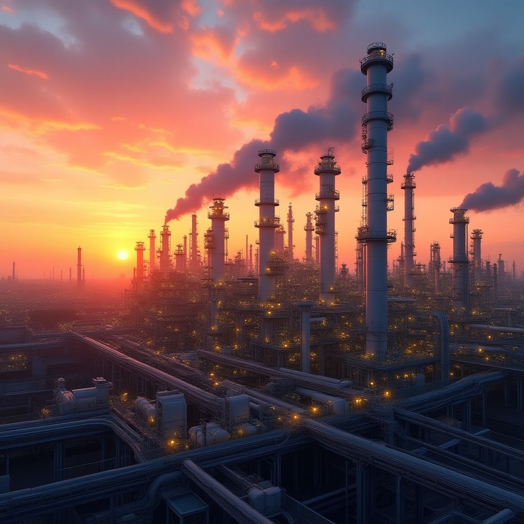 Refinería moderna en Argentina